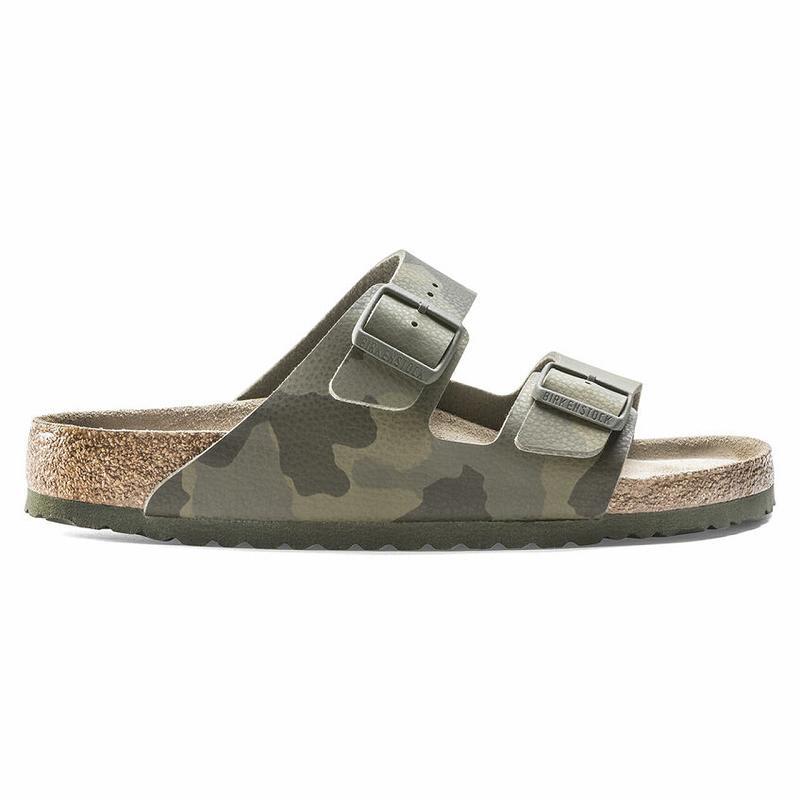 Birkenstock Soft Footbed Birko-flor Arizona Herre Grøn | DK 254LIS